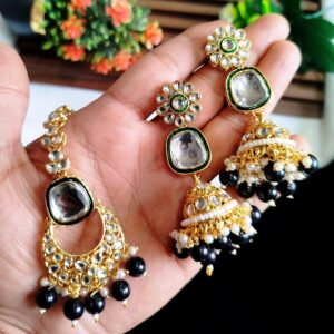 Un-Cut Kundun Earrings Set