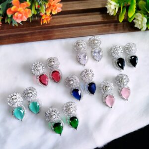 Designer American Diamond Earrings