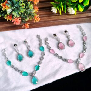 American Diamond Necklace Set